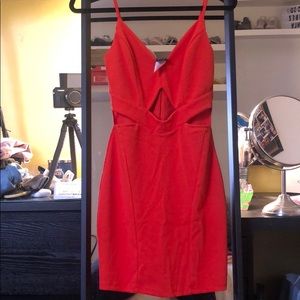 Beautiful Cut our red dress size small